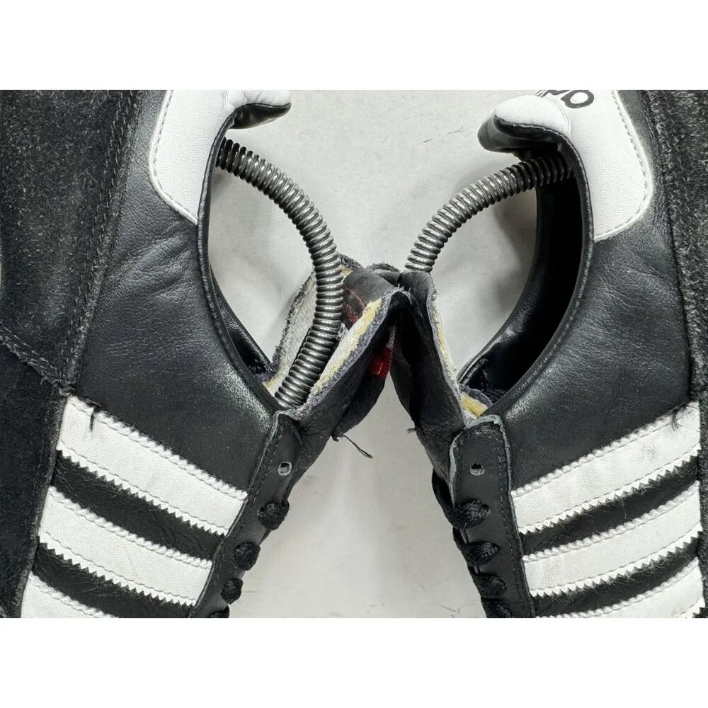 Adidas Mundial Goal Black Leather Indoor Soccer Shoes Lace Up Men’s Size 9_7